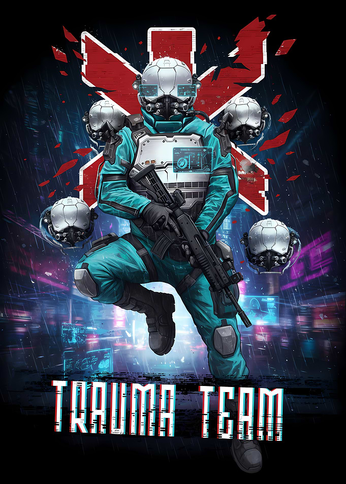 Trauma Team Cyberpunk Soldier