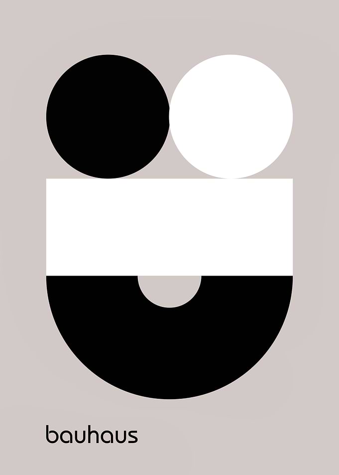 Bauhaus Abstract Geometric Design