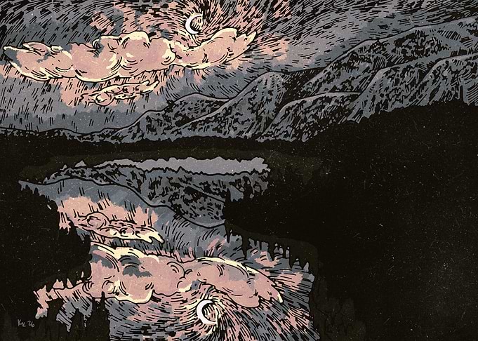 Moonlit Mountains