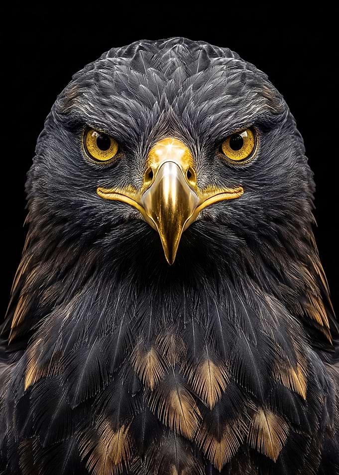 Close-up of a Majestic Eagle's Face