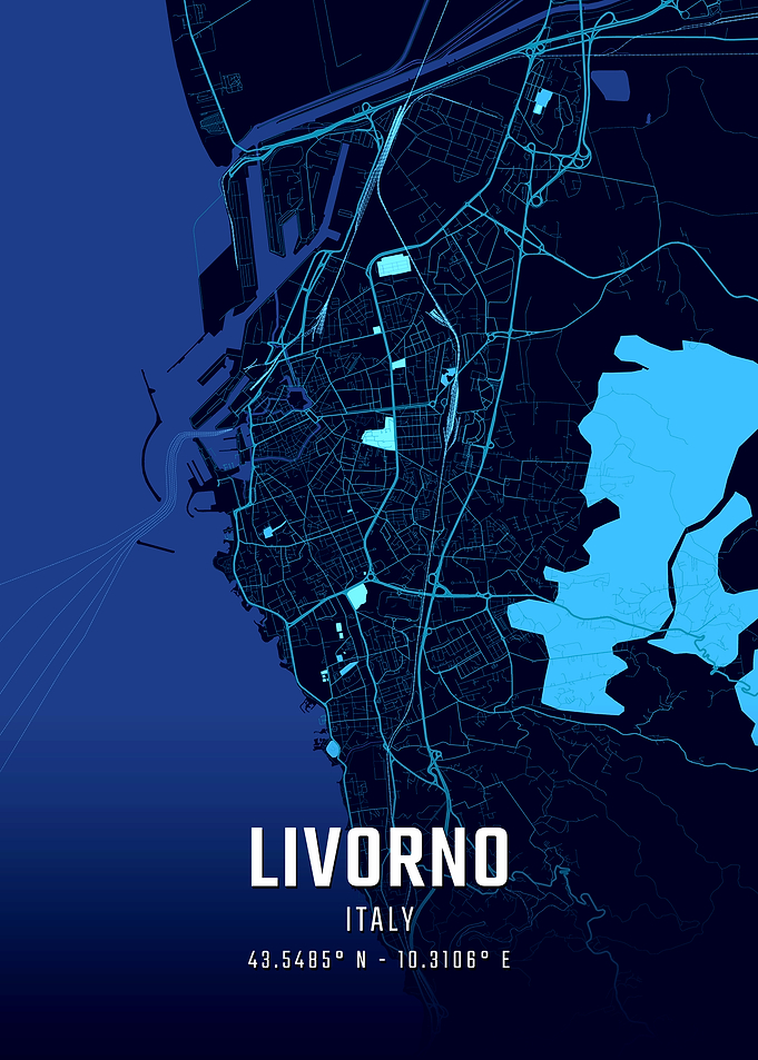Livorno Midnight City Map