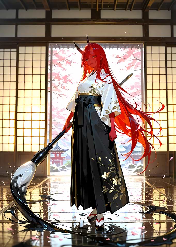 Shrine Brush Oni