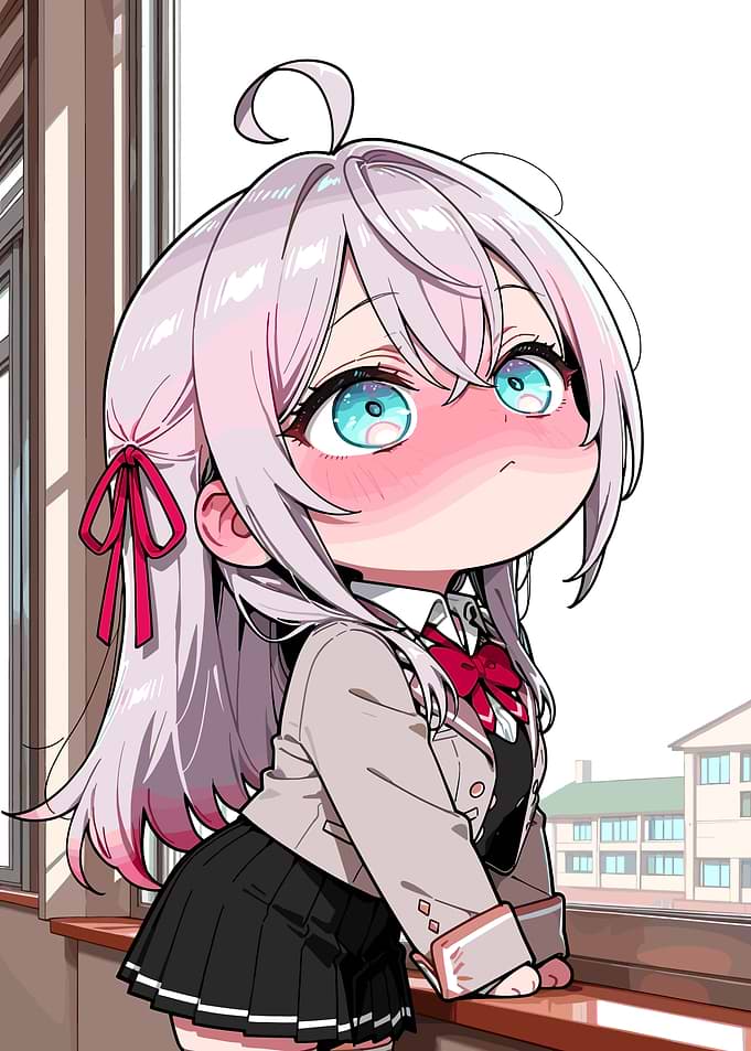 Anime Girl in School Uniform