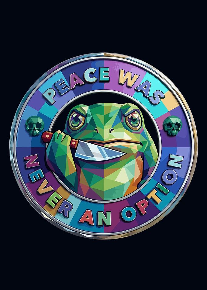 Frog with Knife 'Peace Was Never An Option'