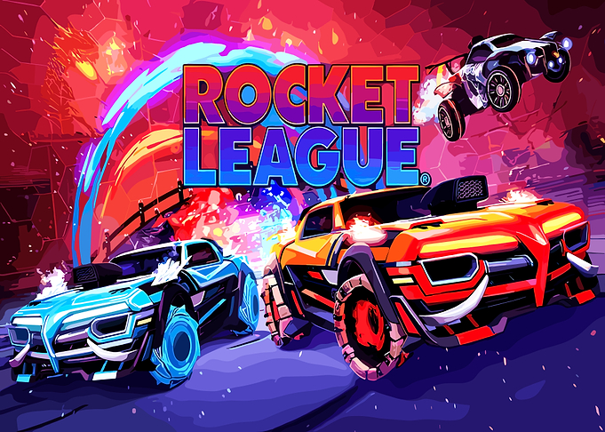 Rocket League Cars and Logo