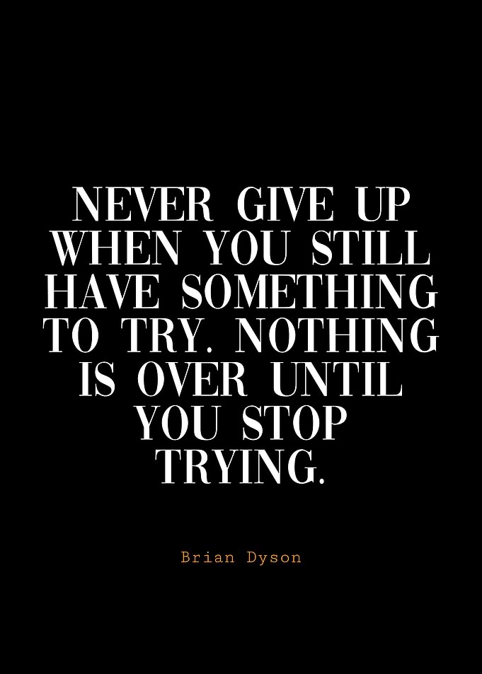 Inspirational Quote on Black Background