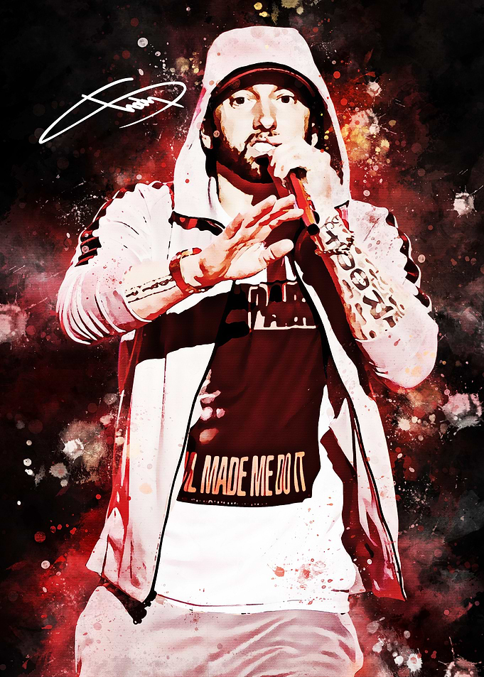Eminem Performing on Stage