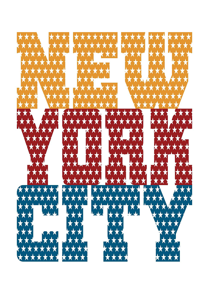 New York City Star Text