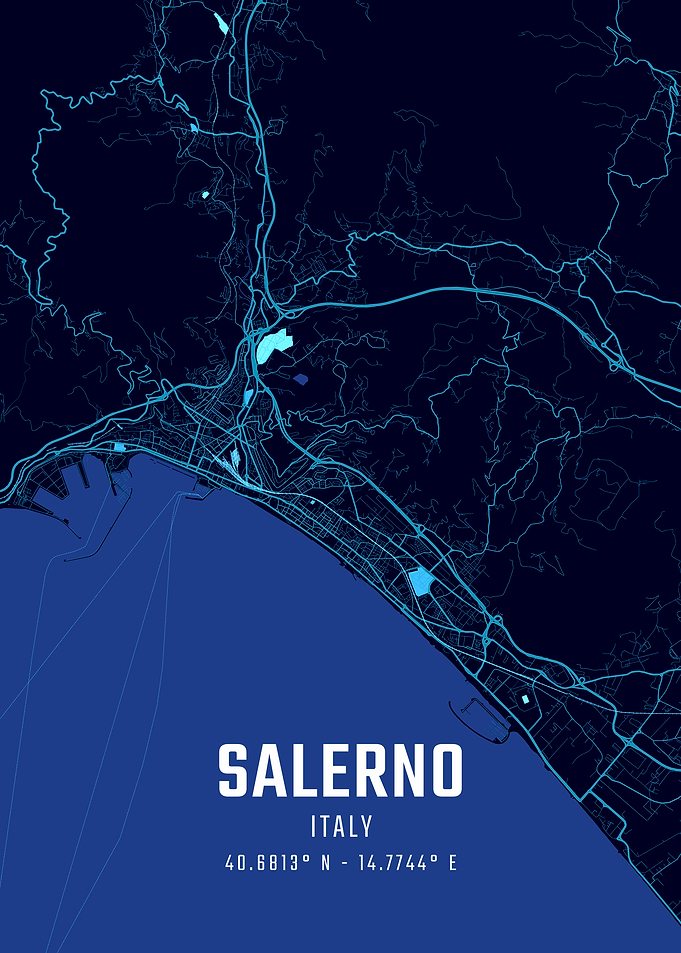 Salerno Midnight City Map