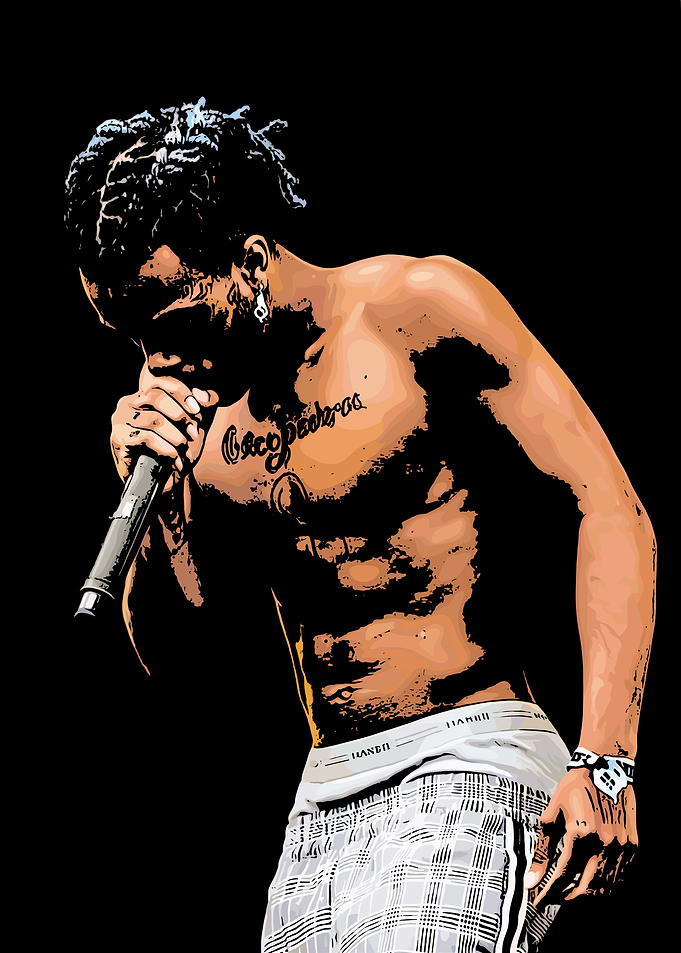 Rapper Performing on Stage