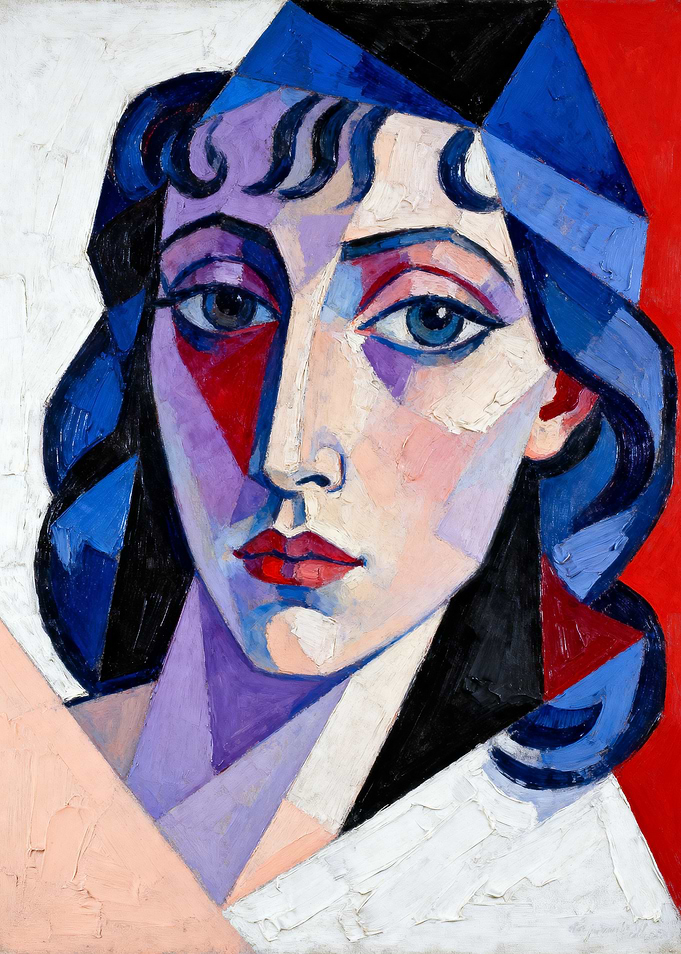 Cubist Portrait of a Woman