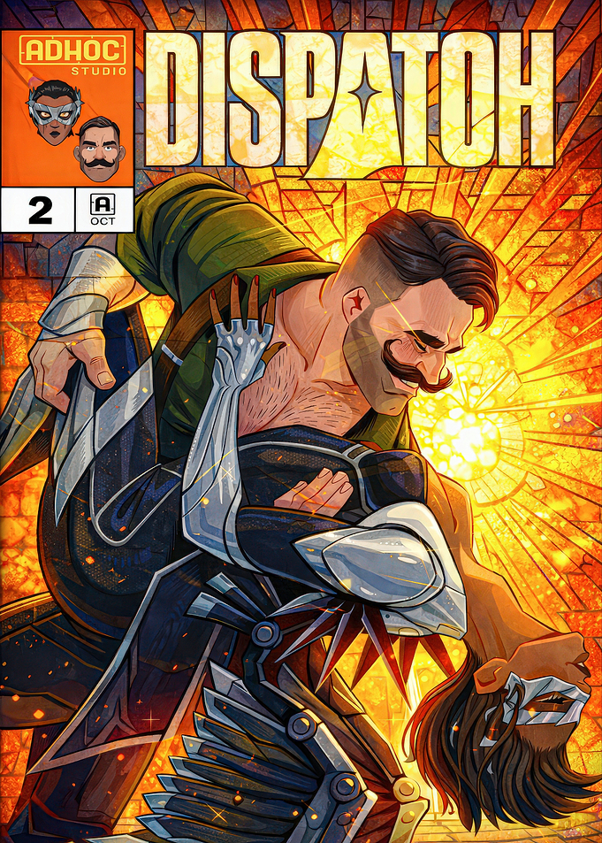 Comic Book Cover with Two Characters