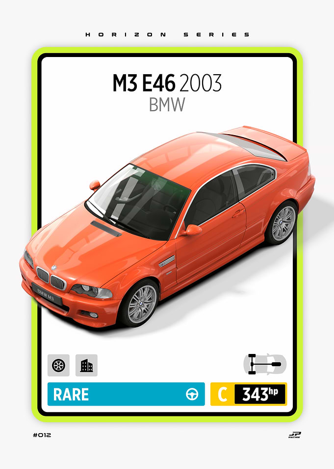 2003 BMW M3 E46 'Rare' Car Card