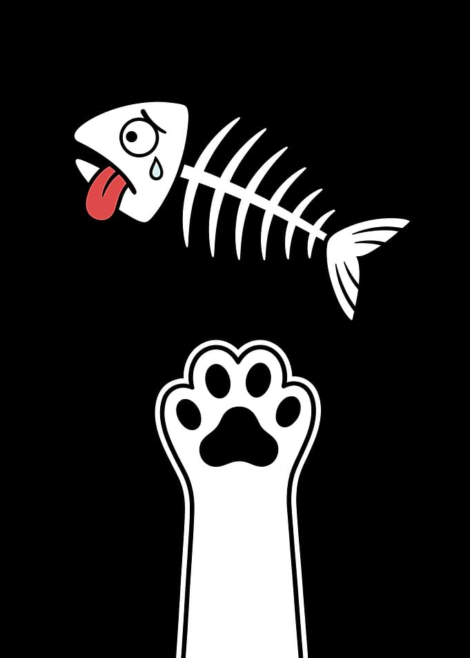 Sad Fishbone and Cat Paw