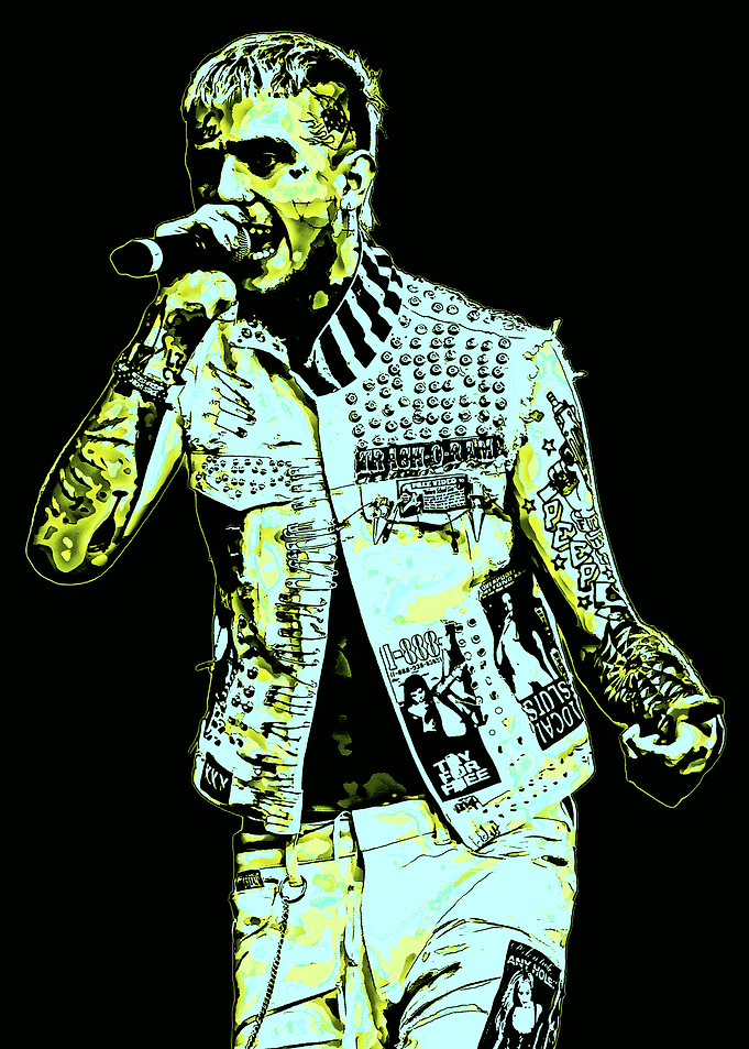 Rapper Lil Peep Performing on Stage