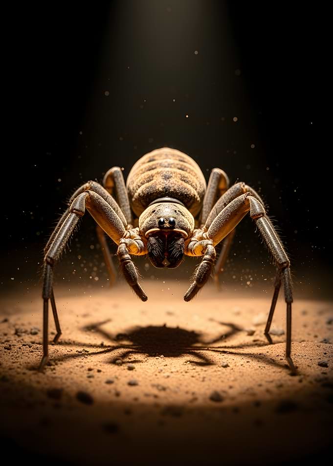 Close-up of a desert spider