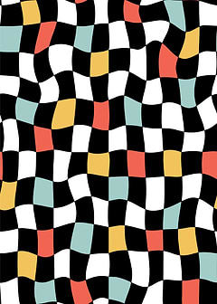 Warped Checkerboard Pattern