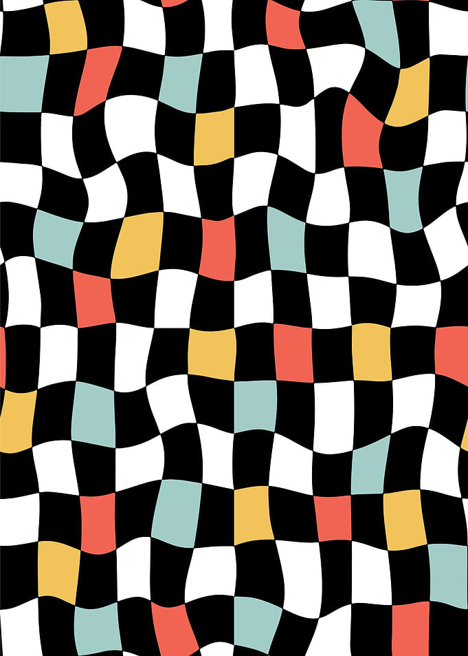 Warped Checkerboard Pattern