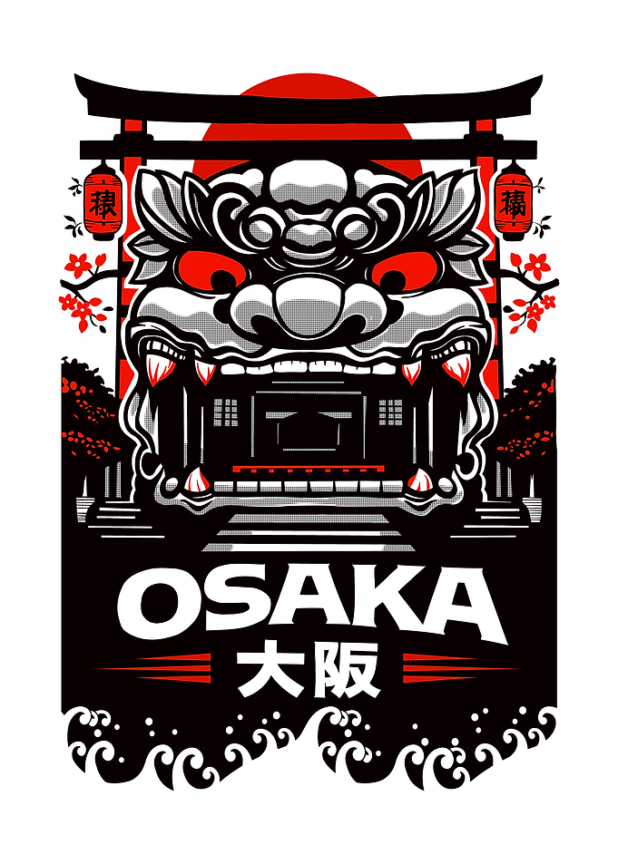 Osaka Japanese Guardian Lion