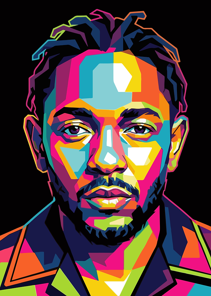 Kendrick Lamar Pop Art Portrait
