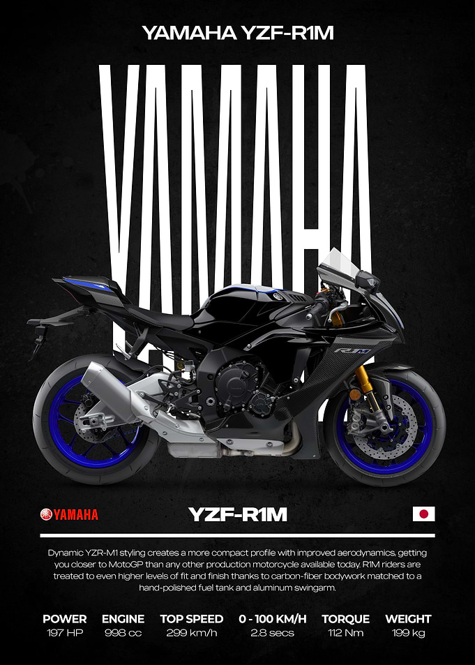 Yamaha YZF-R1M Motorcycle