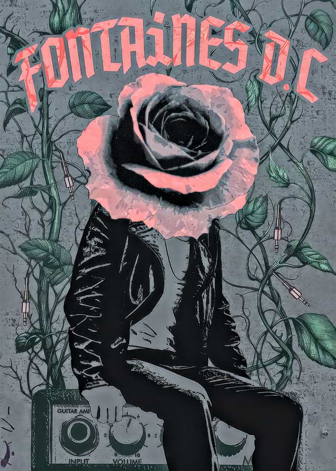 Fontaines D.C. Rose Head Poster