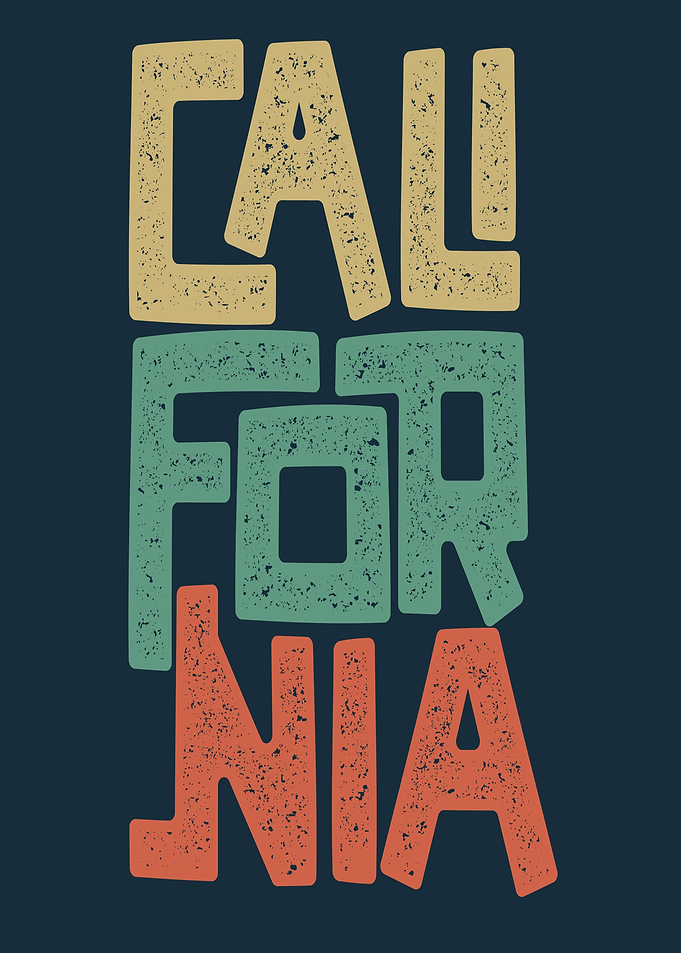 California Text Art