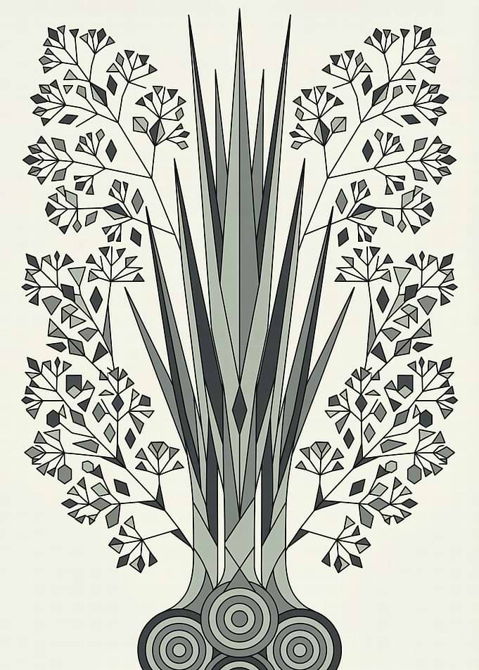 Stylized Plant with Geometric Details