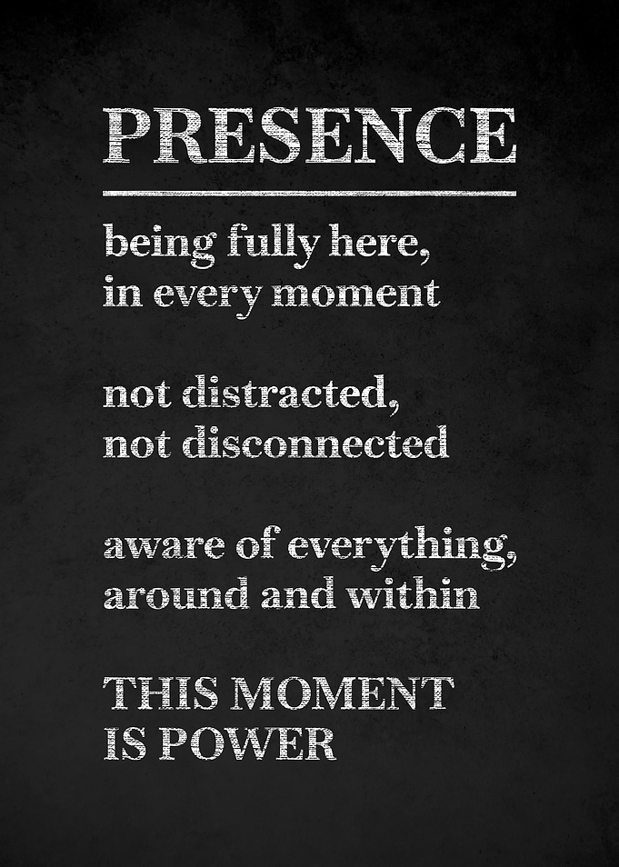 Presence Definition Poster