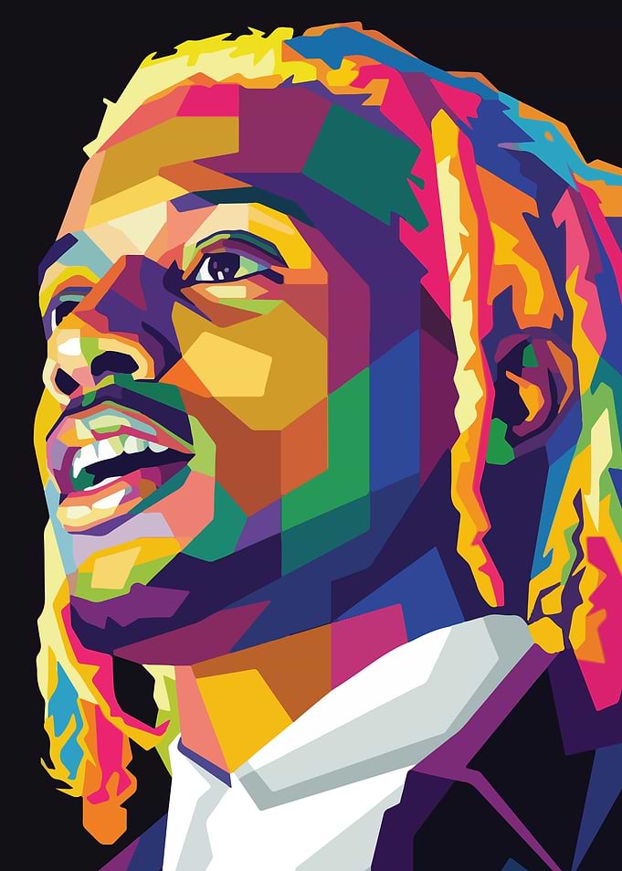 Colorful Portrait of a Man
