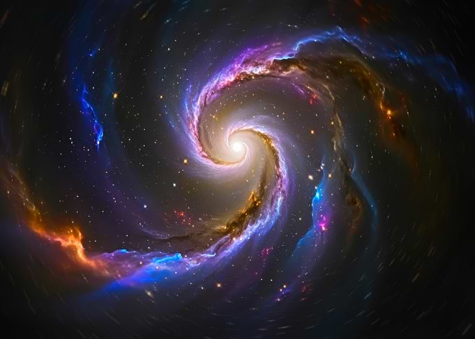 Spiral Galaxy in Deep Space