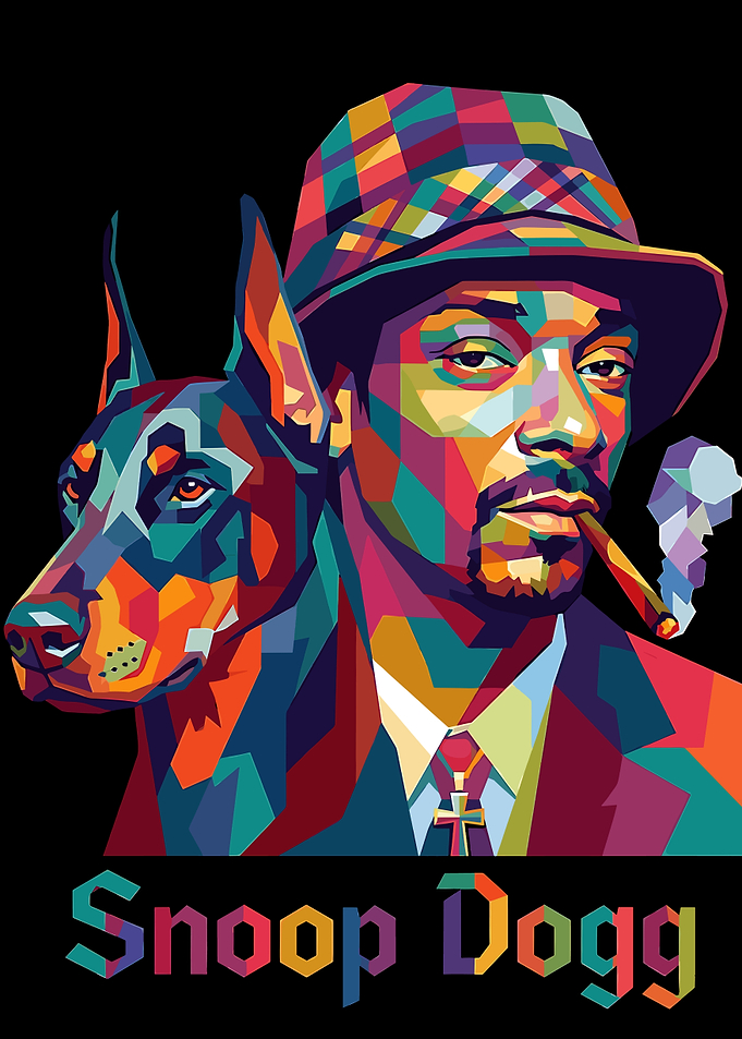 Snoop Dogg and Doberman Pop Art