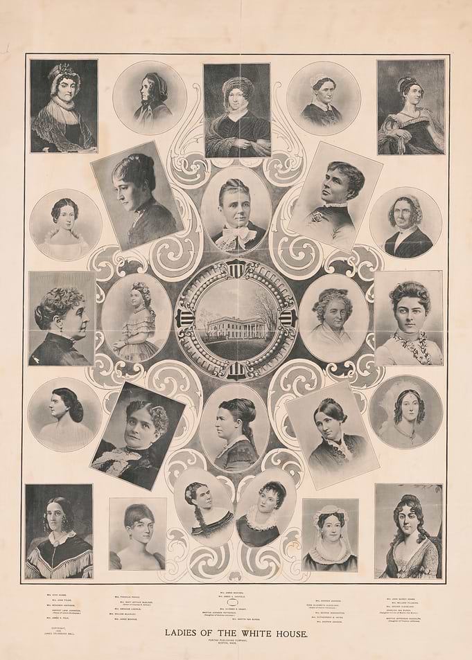 Ladies of the White House Portrait Collage