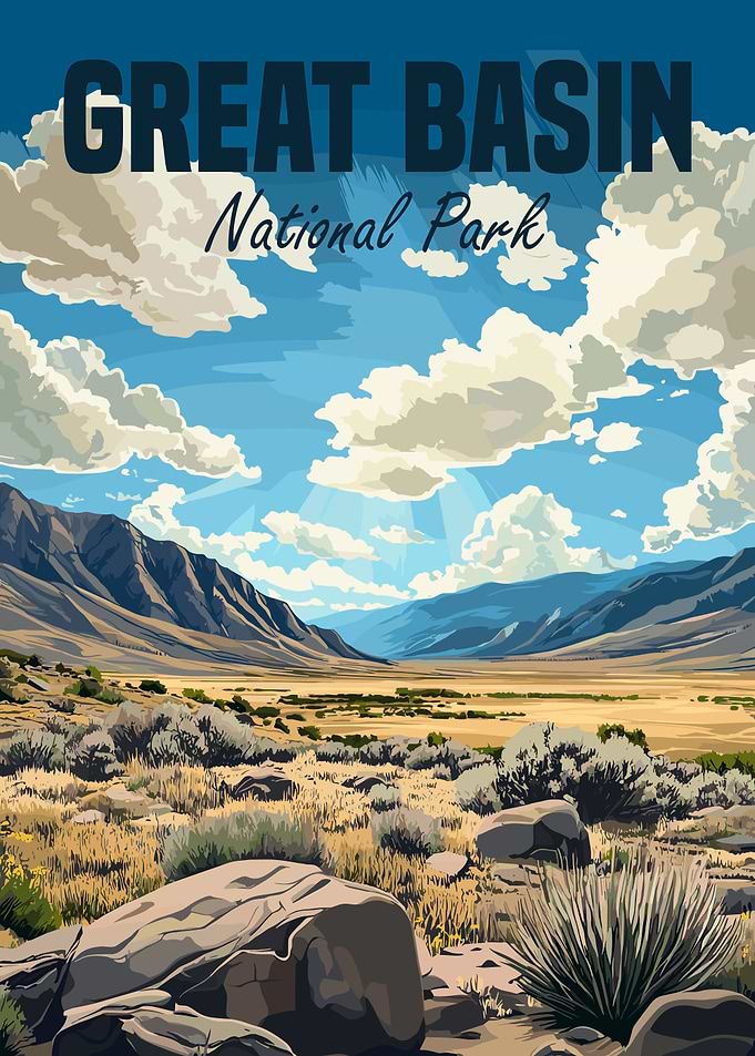 Great Basin National Park Travel Poster