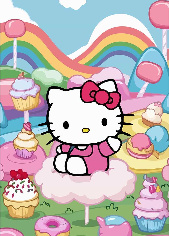 Hello Kitty in a Candy Land
