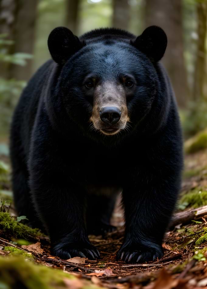 Black Bear in Forest
