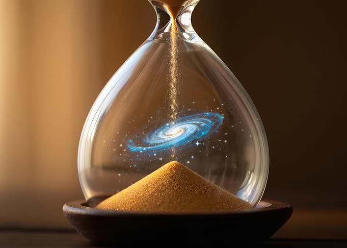 Galaxy in an Hourglass