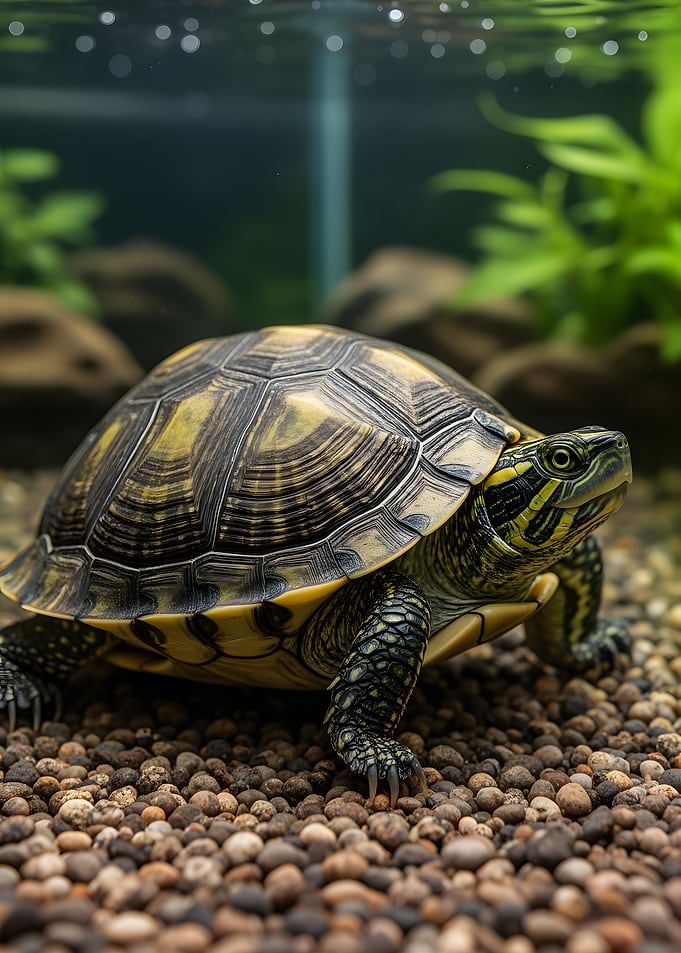 Turtle in Aquarium