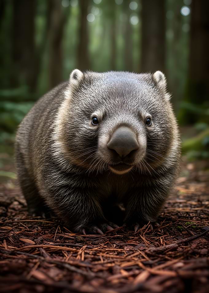 Wombat in a Forest