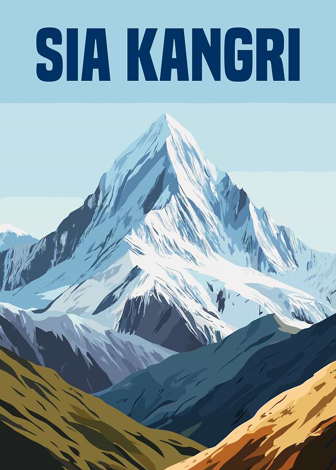Sia Kangri Mountain