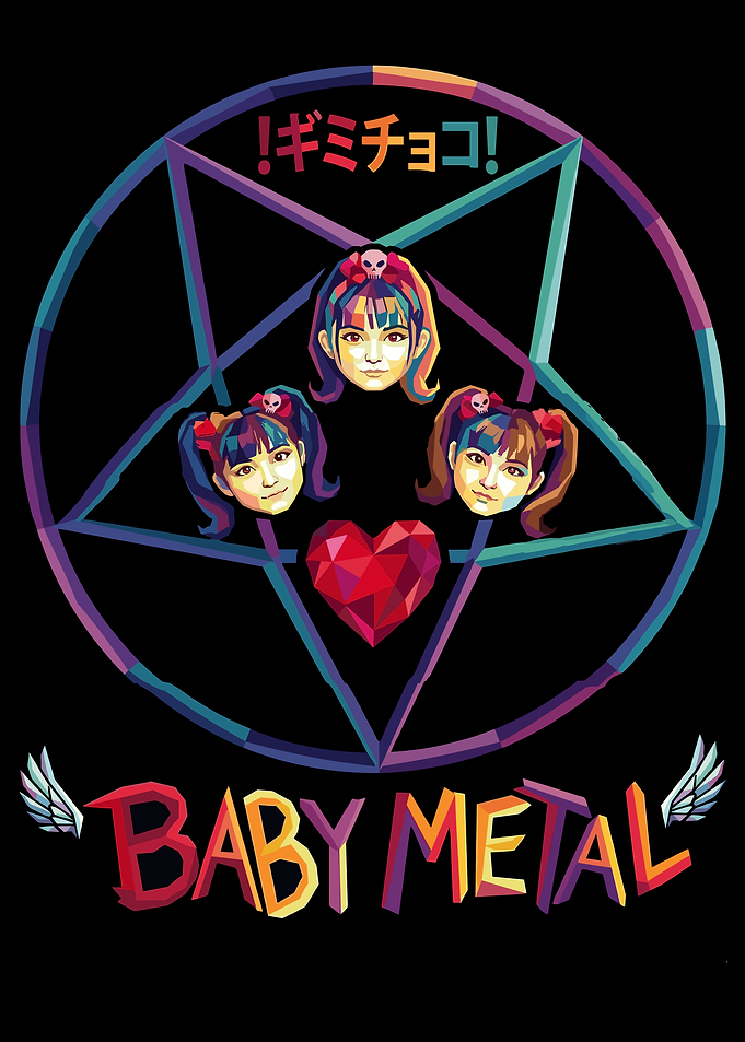 BABYMETAL Pentagram Pop Art