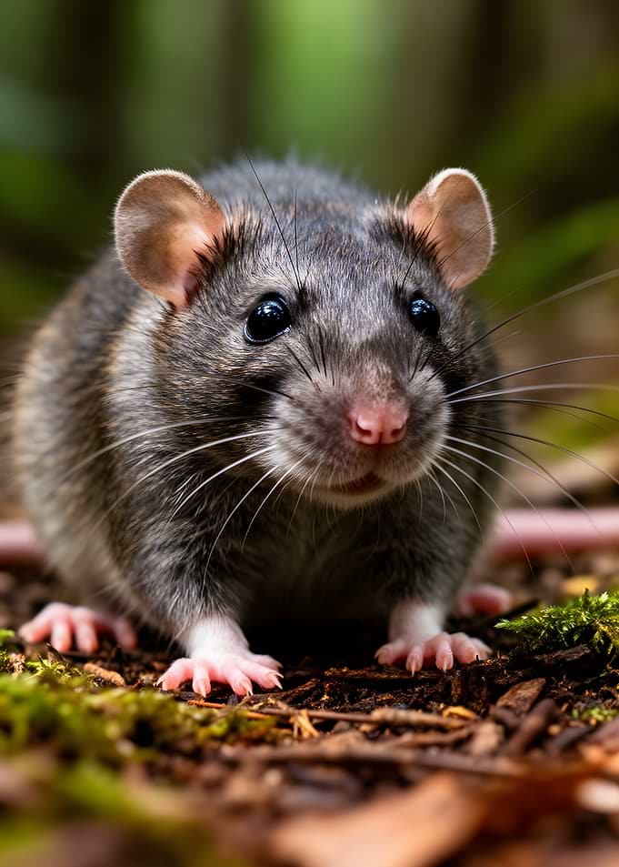 Close-up of a brown rat