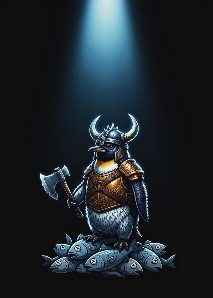 Viking Penguin Warrior