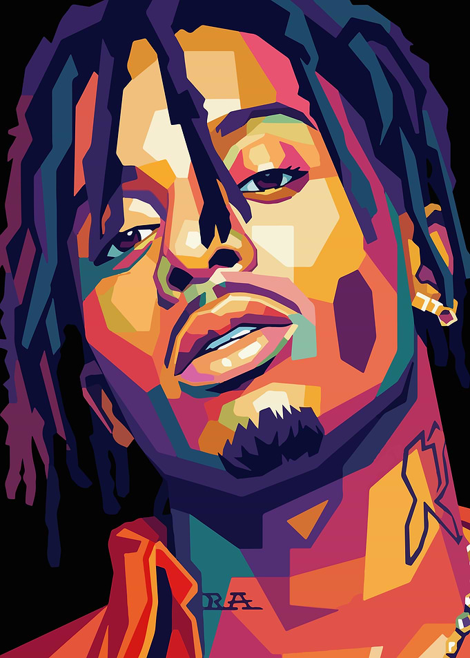 Playboi Carti Pop Art Portrait