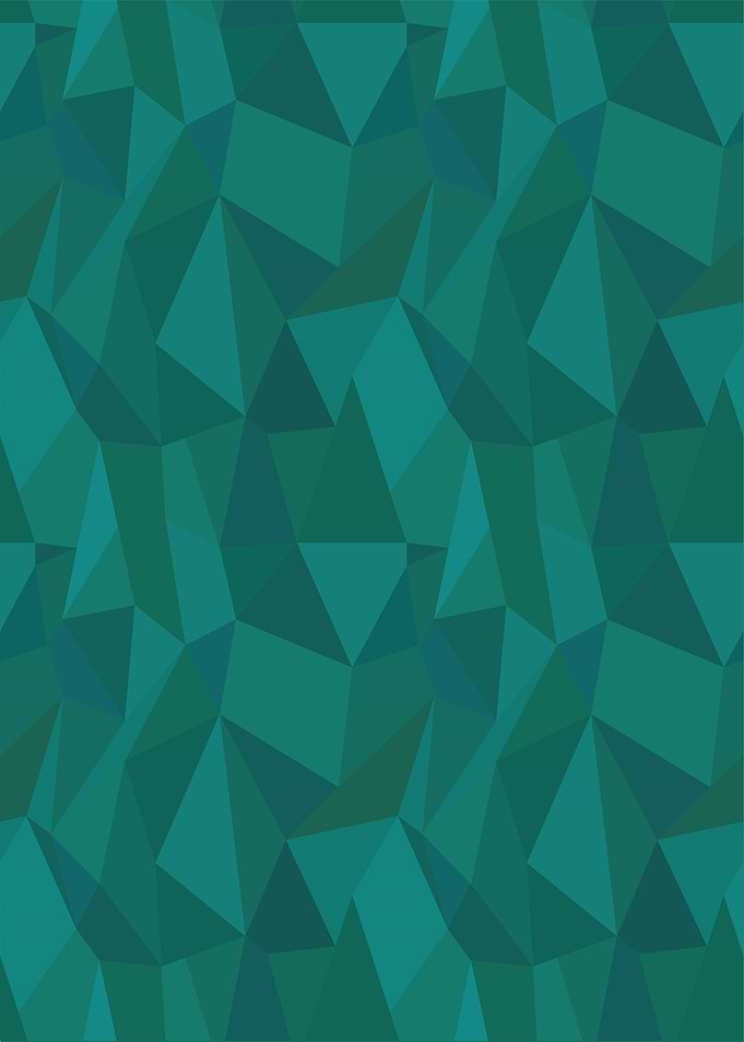 Teal Geometric Low Poly Pattern