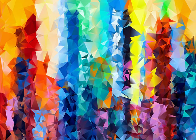 Vibrant Abstract Geometric Art