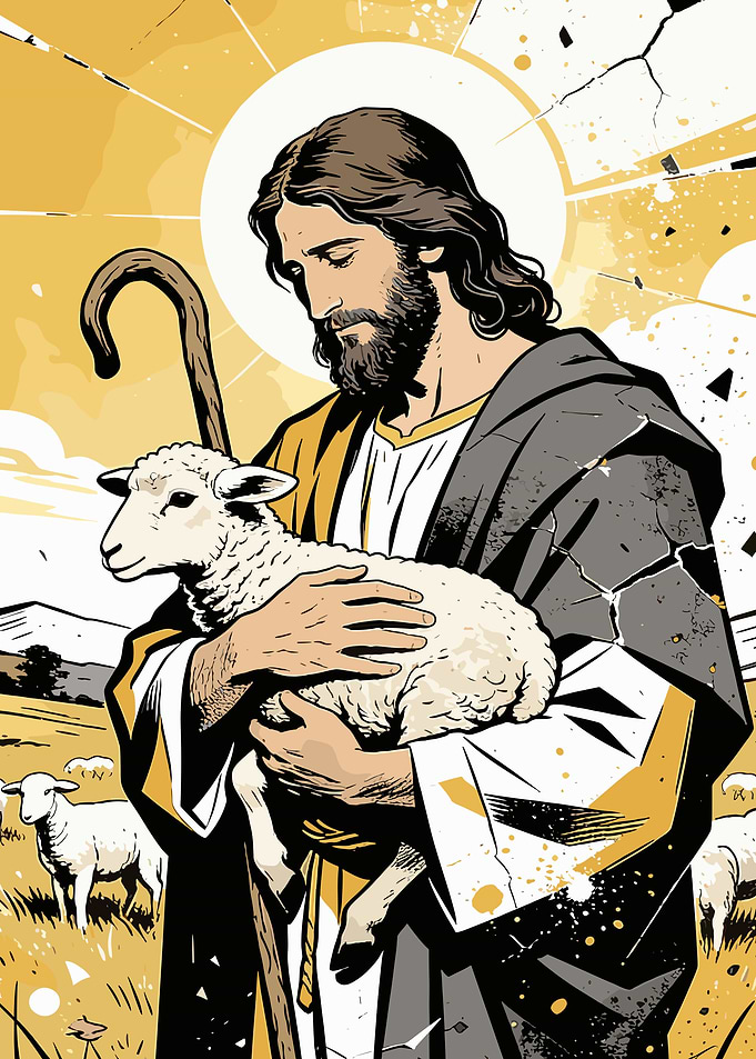 Jesus Holding a Lamb