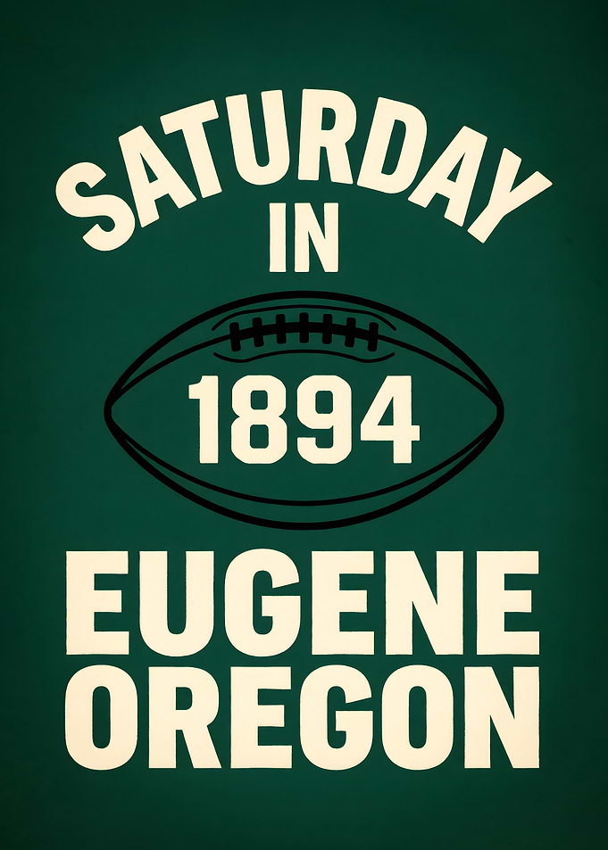 Saturday in 1894 Eugene Oregon