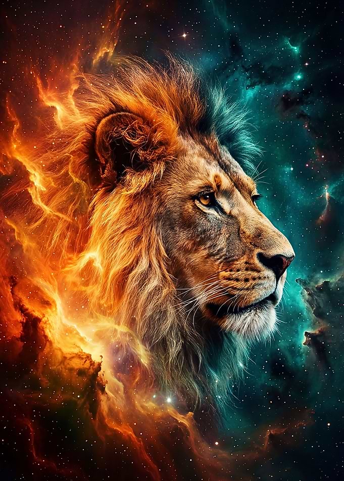 Cosmic Lion Nebula