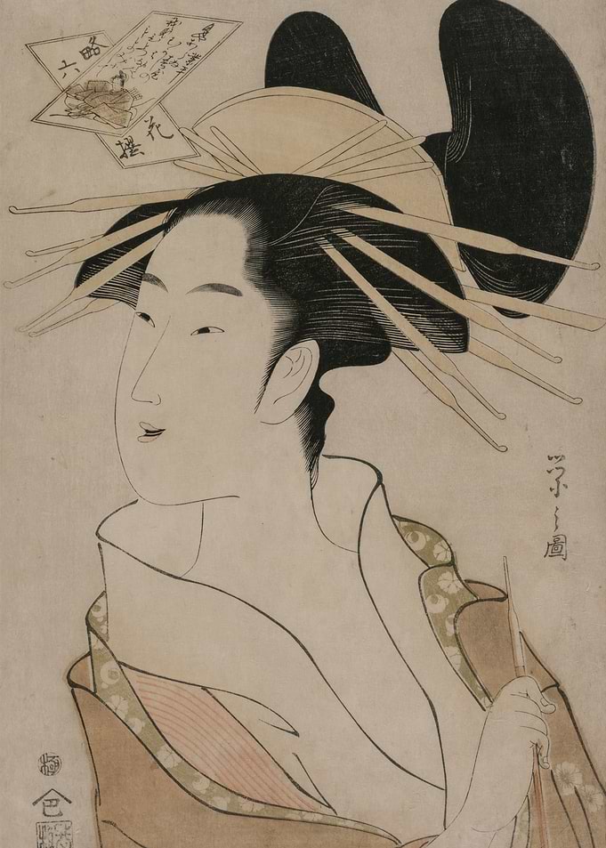 Ukiyo-e Portrait of a Woman